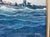 1970s Vintage Original A. Sundal u.s. Navy Battle Ship Boat Seascape Oil Painting 93 For Sale - Image 5 of 9