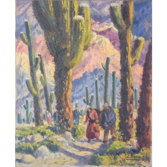 José Roig, Purcará De Tilcara, Early 20th-Century, Oil on Canvas For Sale - Image 9 of 9