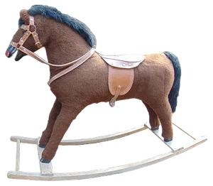Vintage Wooden Rocking Horse, 1960s