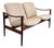 1960s Scandinvian Modern Loveseat by Fredrik A. Kayser for Vatne Lenestolfabrikk For Sale