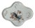 French Limoges Quatrefoil Vanity Tray Rooster For Sale
