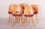 Brown Mid-Century Beech Dining Chairs attributed to František Jirák for Tatra Nabykov, Slovakia, 1950s, Set of 5 For Sale - Image 8 of 9