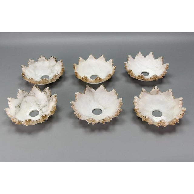 Large Carved Oak and Alabaster Chandelier, 1920s For Sale - Image 15 of 18