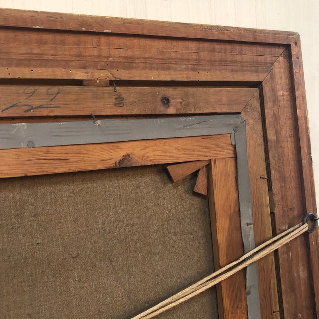 Blue 1908 Edwardian "Shetland Cattle in the Highlands" Oil Painting For Sale - Image 8 of 9