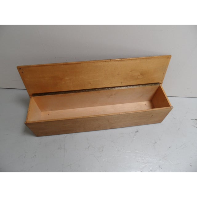 Vintage School Bench with Storage, 1950s For Sale - Image 6 of 10