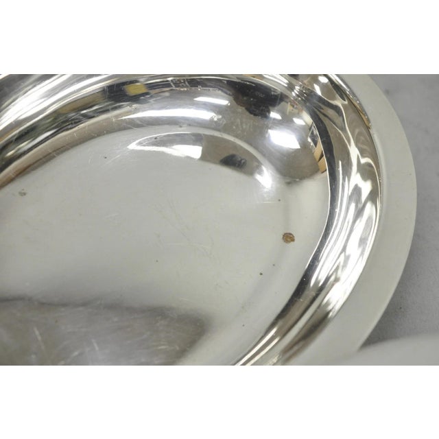 Vintage Reed & Barton Nordic 1152 Silver Plated Covered Vegetable Serving Dish For Sale - Image 11 of 15