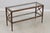 Traditional Paint Decorated Glass Top Console Sofa Table For Sale - Image 3 of 13