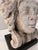 Carved Concrete Head Sculpture on Iron Base For Sale - Image 10 of 11