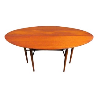 Mid 20th Century Mid-Century Heritage-Henredon Walnut Drop Leaf Dining Table For Sale