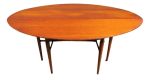 Mid 20th Century Mid-Century Heritage-Henredon Walnut Drop Leaf Dining Table