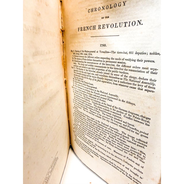 Step back in time with this gorgeous leather bound set of The French Revolution. The age of these books really give it...