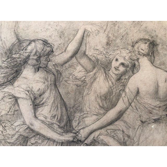 Pierre Picot Signed Pencil Drawing For Sale - Image 4 of 13