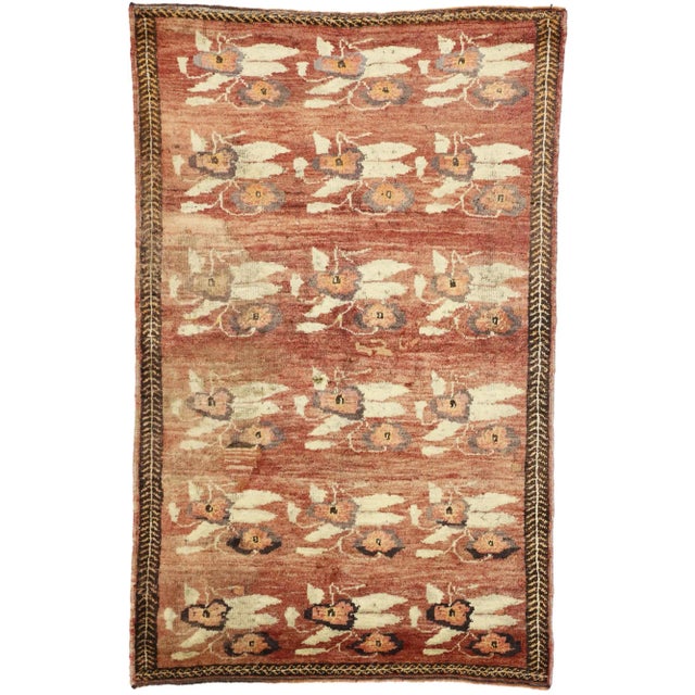 Vintage Turkish Oushak Rug - 04'03 X 06'08 For Sale In Dallas - Image 6 of 6