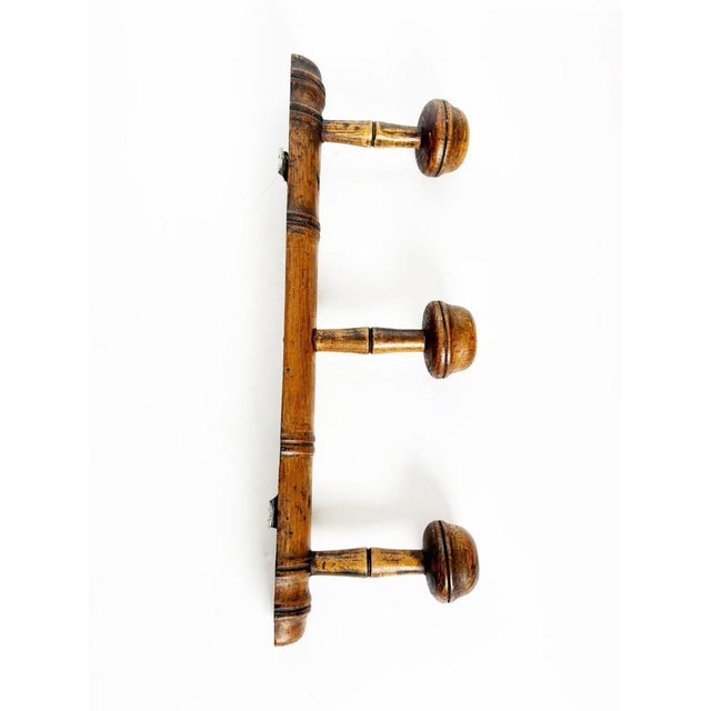 Vintage Wooden Coat Rack, France, 1940s For Sale - Image 11 of 12