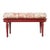 French Louis XVI Style Lacquered Oval Cane Bench For Sale