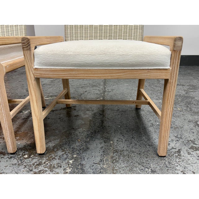 Palecek Freeman Coastal Armchairs, Pair For Sale - Image 9 of 12