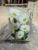 A charming, handcrafted fused art glass rectangular serving tray/display piece by celebrated American glass artist Peggy...