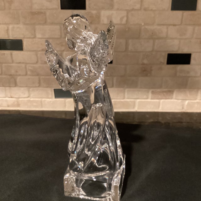 1990s Vintage Lead Crystal Angel For Sale - Image 5 of 6
