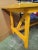 1970s 1970s Heavy Duty Yellow Painted Work Bench For Sale - Image 5 of 8
