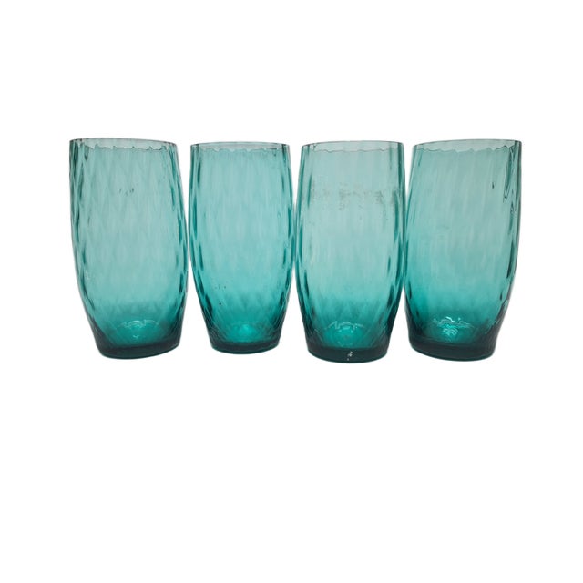 Vintage Cocktail Glasses by Sarnecki for Krosno Glassworks, Poland, 1970s, Set of 4 For Sale - Image 12 of 13