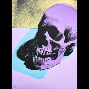 After Andy Warhol, Skull Purple, 1980s, Print