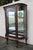 Early 1900s Large Ball and Claw Feet Display Curio Cabinet Cupboard 6095 For Sale - Image 9 of 18