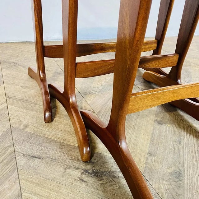 1970s Vintage Teak Nesting Tables, 1970s, Set of 3 For Sale - Image 5 of 13