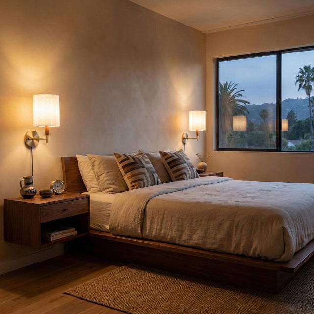 This elegant wall sconce features a harmonious blend of classic and modern design elements. A scallop pleated fabric shade...