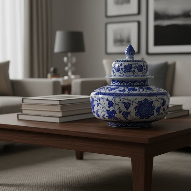 The Wide Squat Jar: A Statement of Volume Anchor your living space with this Handmade Ceramic Squat Lidded Jar (30x40cm)....