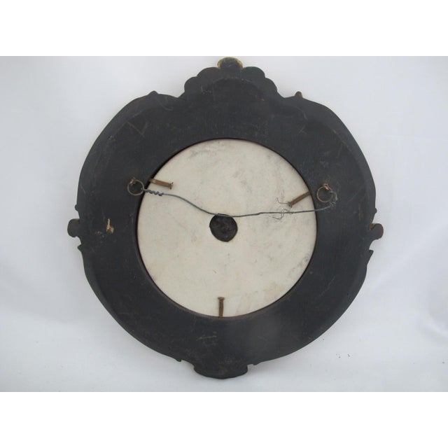 After Ew Wyon Marble & Wood Cherub Plaque Calmady Children in Gilt Frame For Sale - Image 9 of 10