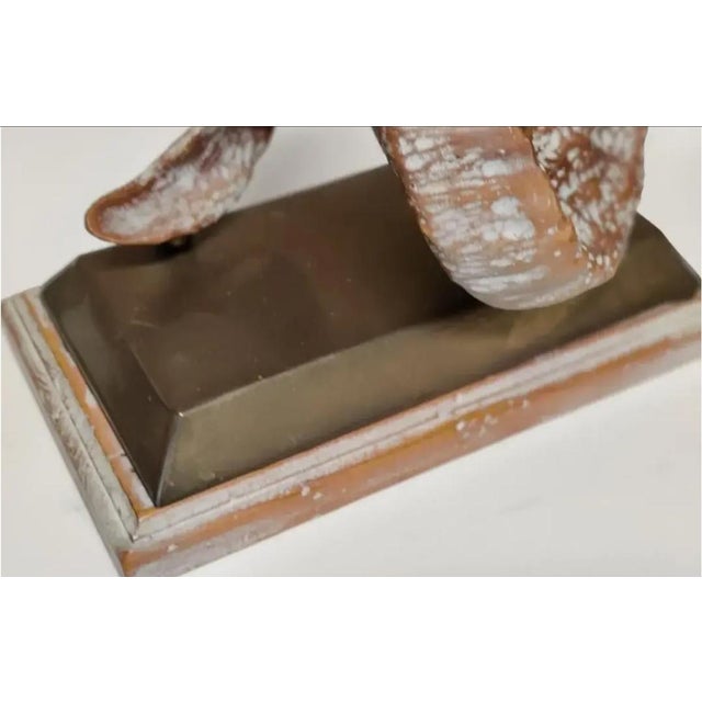 1980s Hart Associates Decorative Faux Ram's Horn Sculpture For Sale - Image 10 of 11