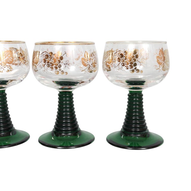 Mid 20th Century Böckling German Wine Glasses, Set of 6 For Sale - Image 4 of 6