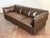 Vintage 1970's Danish Modern Leather Sofa For Sale - Image 10 of 16