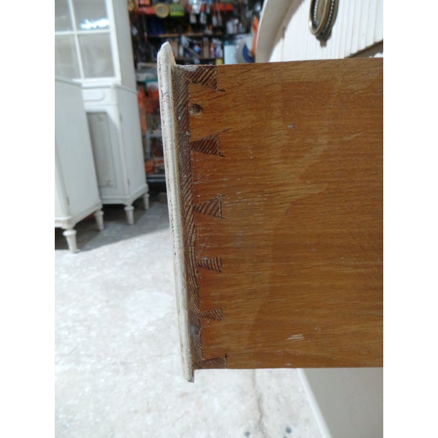 Wood Swedish Gustavian Style 4 Drawer Chest of Drawers For Sale - Image 7 of 10