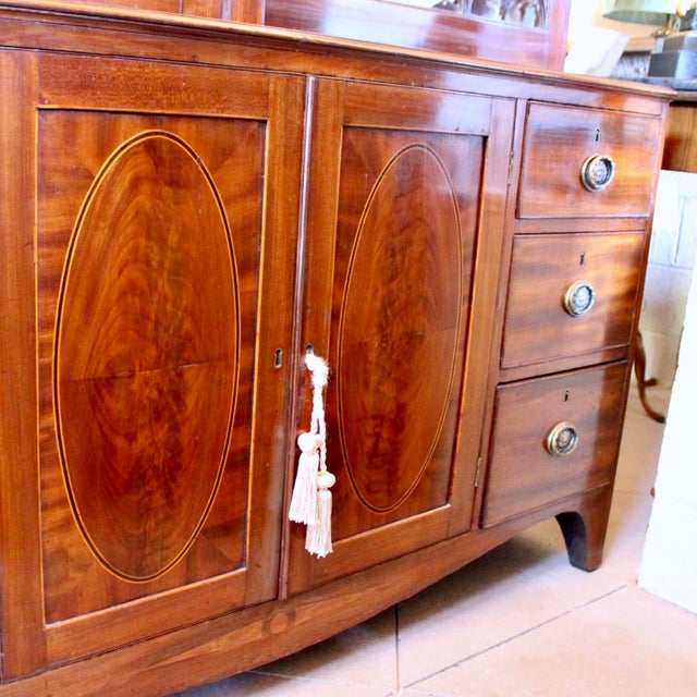 Antique Georgian Period Mahogany Glass Front Bookcase For Sale - Image 10 of 18