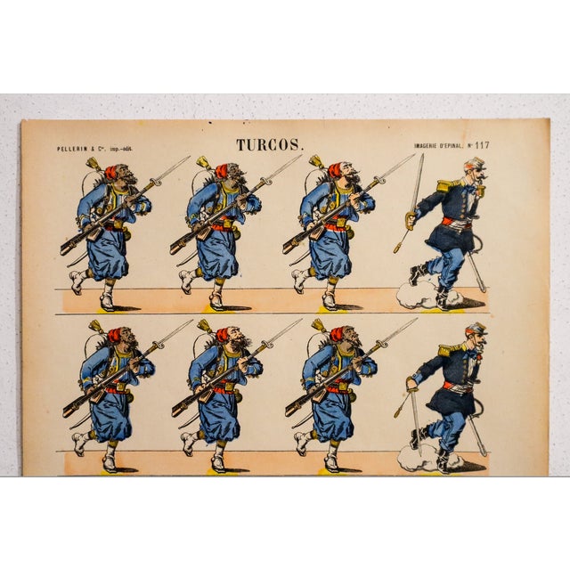 Date: 1880s-1890s Size: 11.5 x 15.5 inches Printer: Pellerin et cie. About this poster: Imagerie d'Épinal was a print...