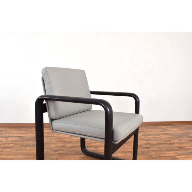 Mid-Century Leather Armchairs by Burkhard Vogtherr for Rosenthal, 1970s, Set of 2 For Sale - Image 13 of 18