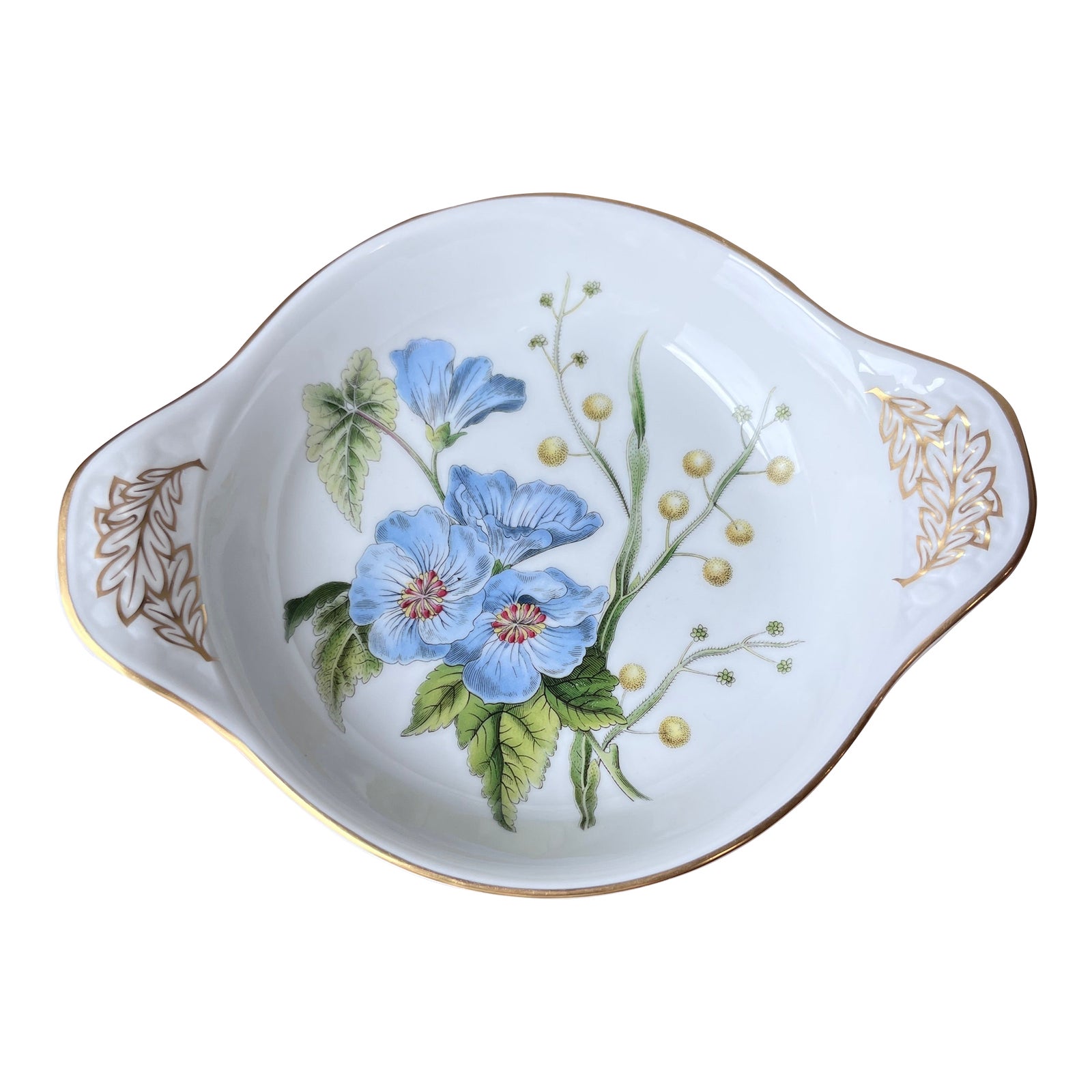 Spode Stratford Flowers 三角皿 上部より14.5×2.5 Late 20th Century Spode Stafford Flowers Lida and Acacia 7” Au