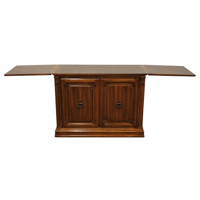 Davis Cabinet Solid Walnut Italian Mediterranean Style 80" Flip-Top Server Buffet - 832 For Sale In Kansas City - Image 6 of 10
