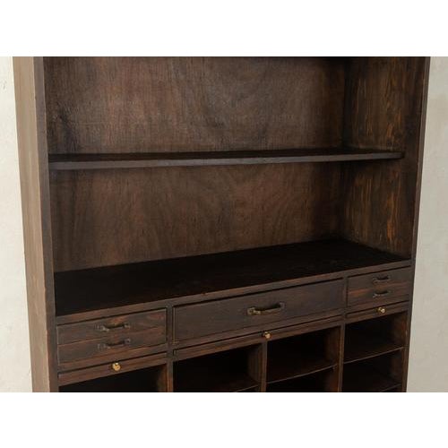 Brown Filing Cabinet, 1950s For Sale - Image 10 of 14