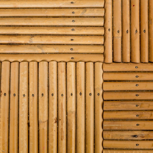 1950s 1950s Audoux Minet + Roger Capron Bamboo + Tile Dining Table For Sale - Image 5 of 9