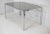 Table in Chromed Metal with Curved Smoked Glass Slab Top, France, 1970s For Sale - Image 17 of 18