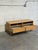 Brown Vintage Danish Modern Oak Media Console / Low Tv Stand With Drawers For Sale - Image 8 of 10