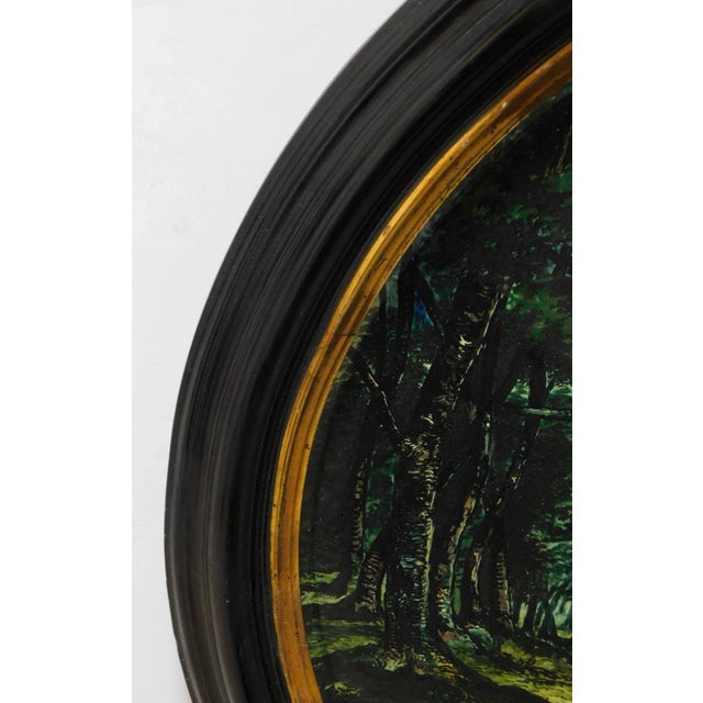 Late 19th Century Large 19th Century Italian Glazed-Majolica Framed Plaques - a Pair For Sale - Image 5 of 11