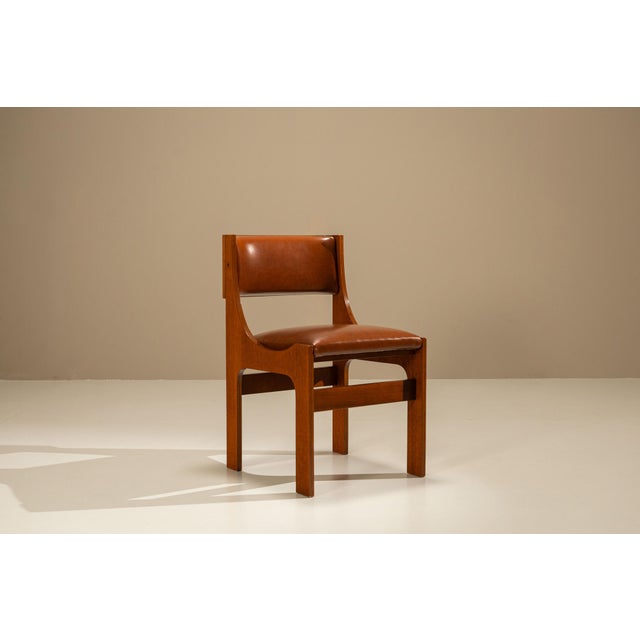 1960s Model 273 Dining Room Chairs attributed to Franco Asnaghi, Italy, 1966, Set of 6 For Sale - Image 5 of 13