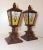 Up for sale is a wonderful pair of vintage ornate reverse painted electric boudoir table lamps. These elaborate lamps are...