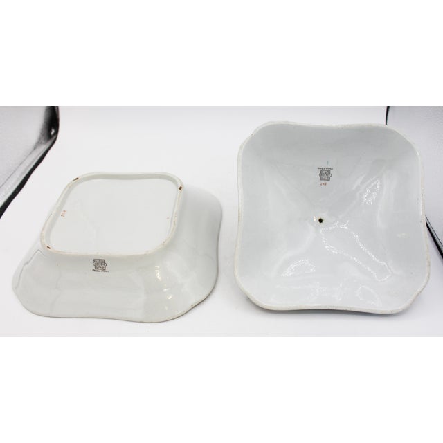 Early 19th Century English Spode Stone China Square Vegetable Dish For Sale - Image 5 of 8
