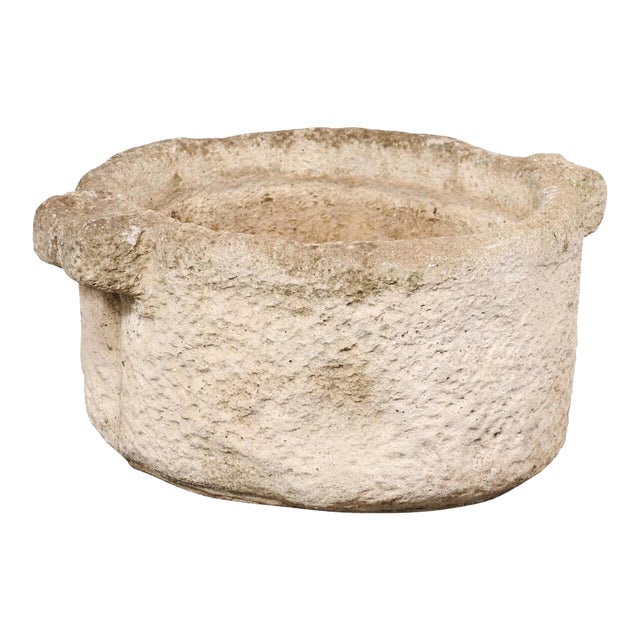 19th Century Spanish Carved-Stone Vessel For Sale