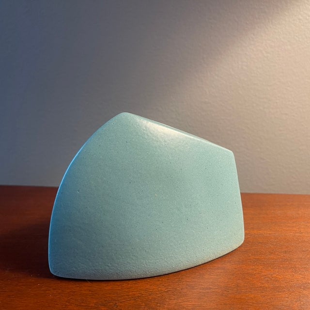 1980s 1980s Postmodern Geometric Ceramic Vase by James Johnston For Sale - Image 5 of 10