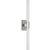 Chapman & Myers for Visual Comfort Signature Hawthorne 20" Double Bath Light in Polished Nickel with White Glass For Sale